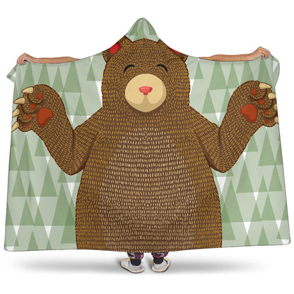 Orso 2 - Coperta con Cappucccio -