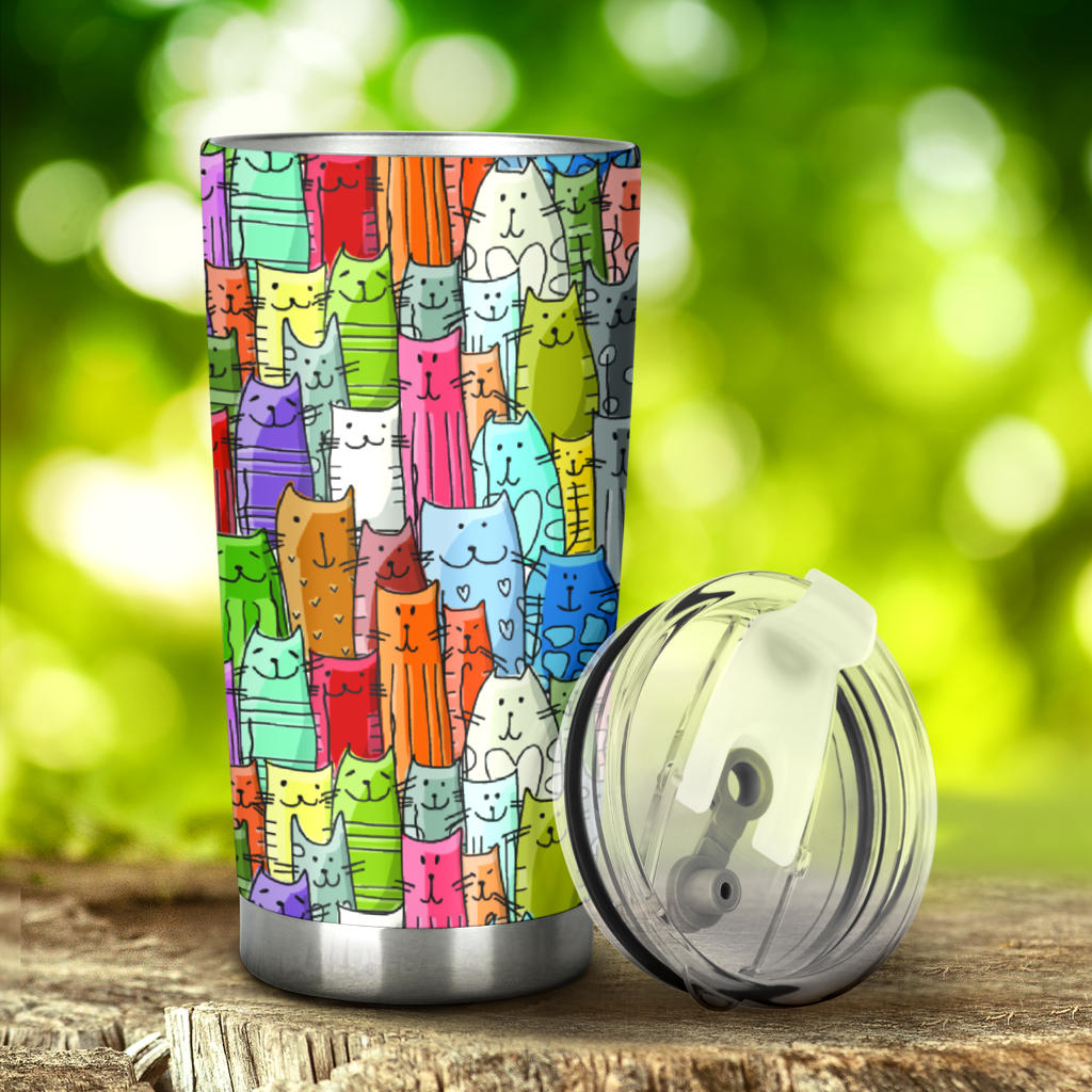 Gatti Colorati - Bicchierone Termico ( Tumbler ) 60 cl. -