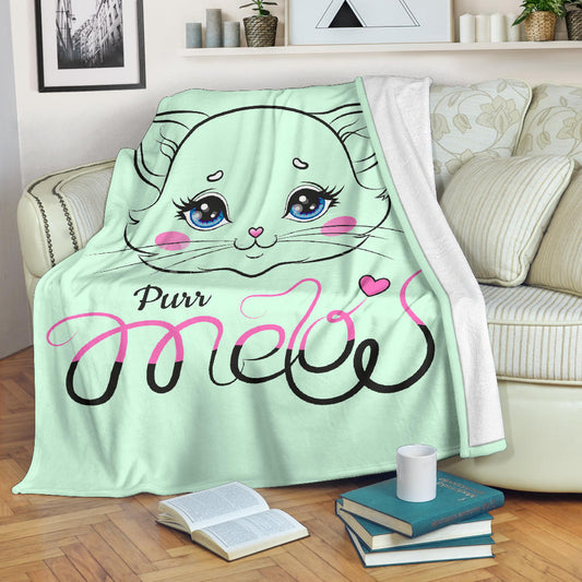 Meow - Coperta in Pile/Verde -