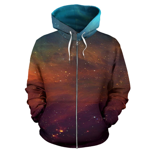 Universo 1 - Felpa Unisex con Cappuccio e Zip -