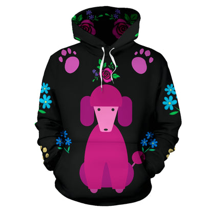 Cane Colorato - Felpa  Unisex con Cappuccio -