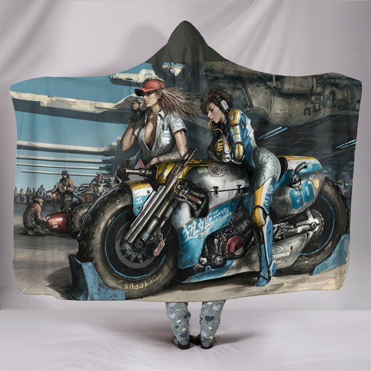 Fantasy Motorbike - Coperta con cappuccio -