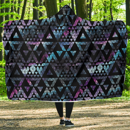 Nuvola Geometrica - Coperta con Cappuccio -