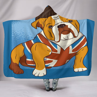 British Bulldog - Coperta con Cappuccio -