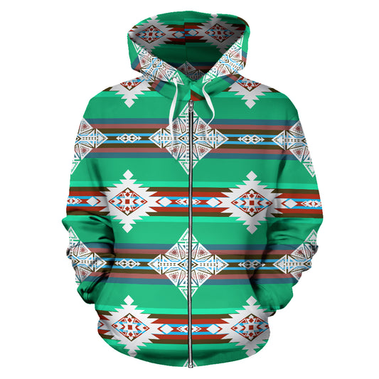 Stelle - Felpa Unisex con Cappuccio e Zip -
