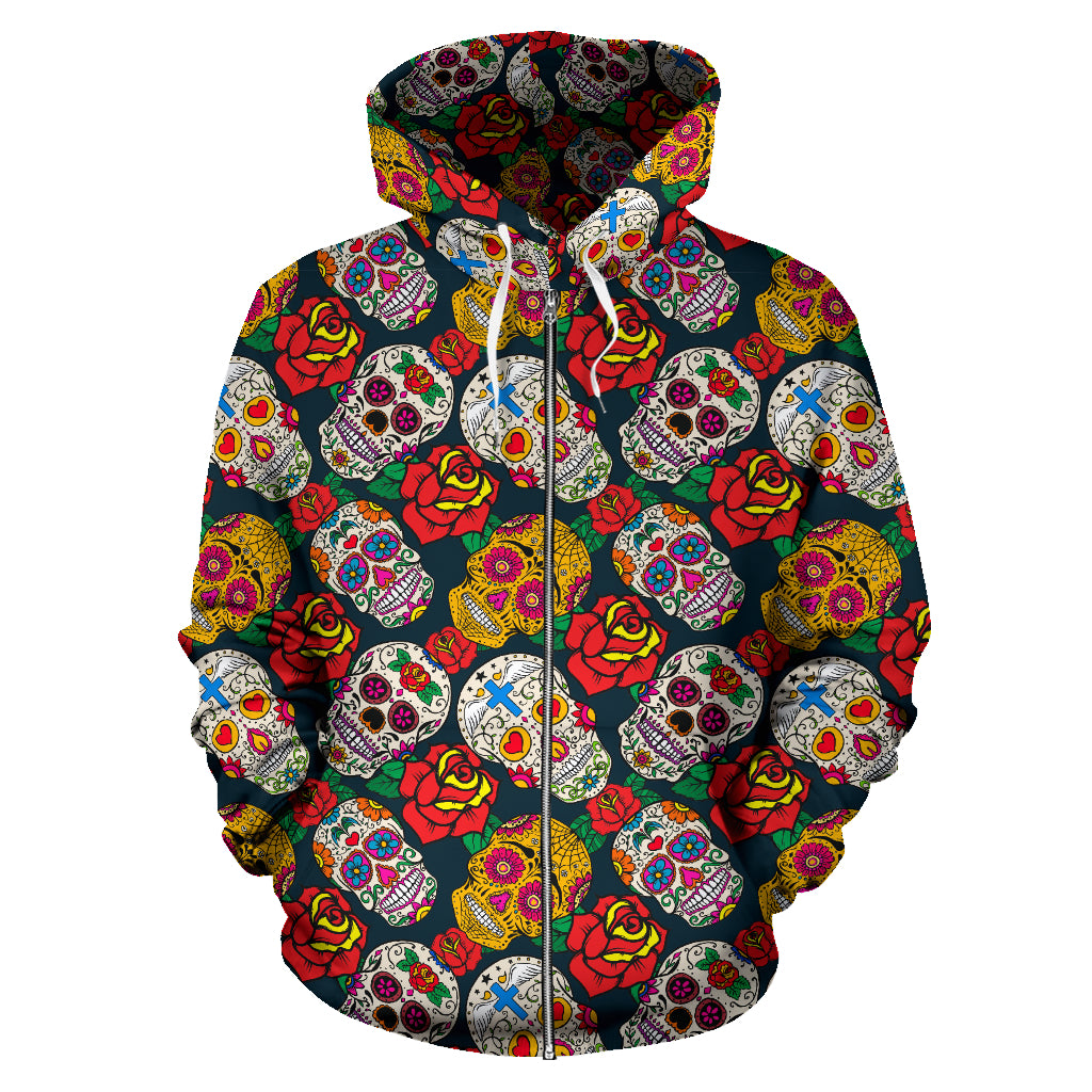 Teschietti - Felpa Unisex con Cappuccio e Zip