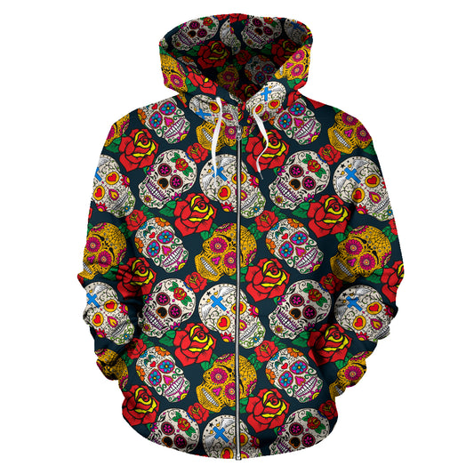 Teschietti - Felpa Unisex con Cappuccio e Zip