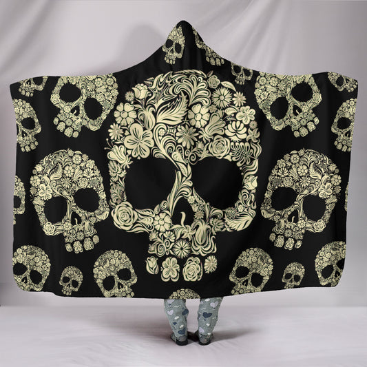 Sugar Skull - Coperta con cappuccio -