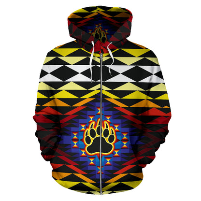 Tramonto - Felpa Unisex con Cappuccio e Zip -