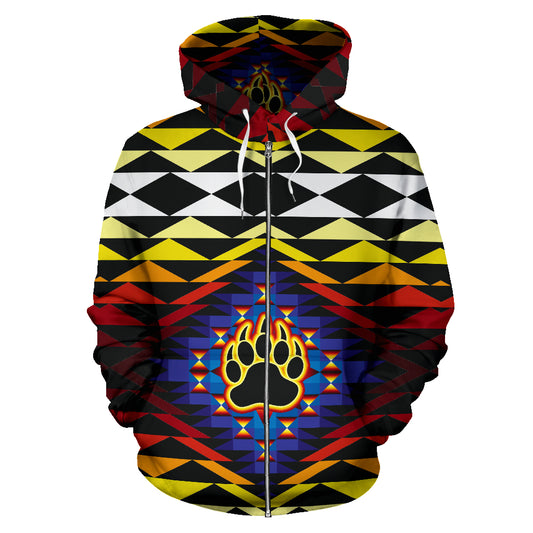 Tramonto - Felpa Unisex con Cappuccio e Zip -