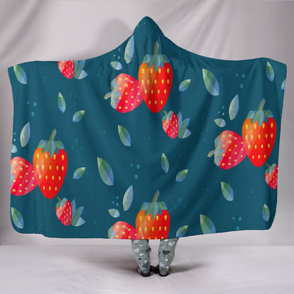 Fragole - Coperta con Cappuccio -