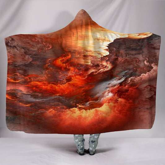 Universo Arancio - Coperta con cappuccio -