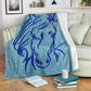 Cavallo Blu - Coperta in Pile -