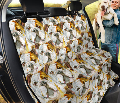 Bulldog ad Acquarello - Coprisedile Auto per Amici a 4 Zampe -