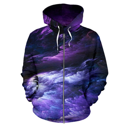 Universo 2 - Felpa Unisex con Cappuccio e Zip -