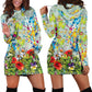 Fiori e Colori - Felpa a Vestito -