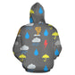 Tempesta - Felpa Unisex con cappuccio e Zip -