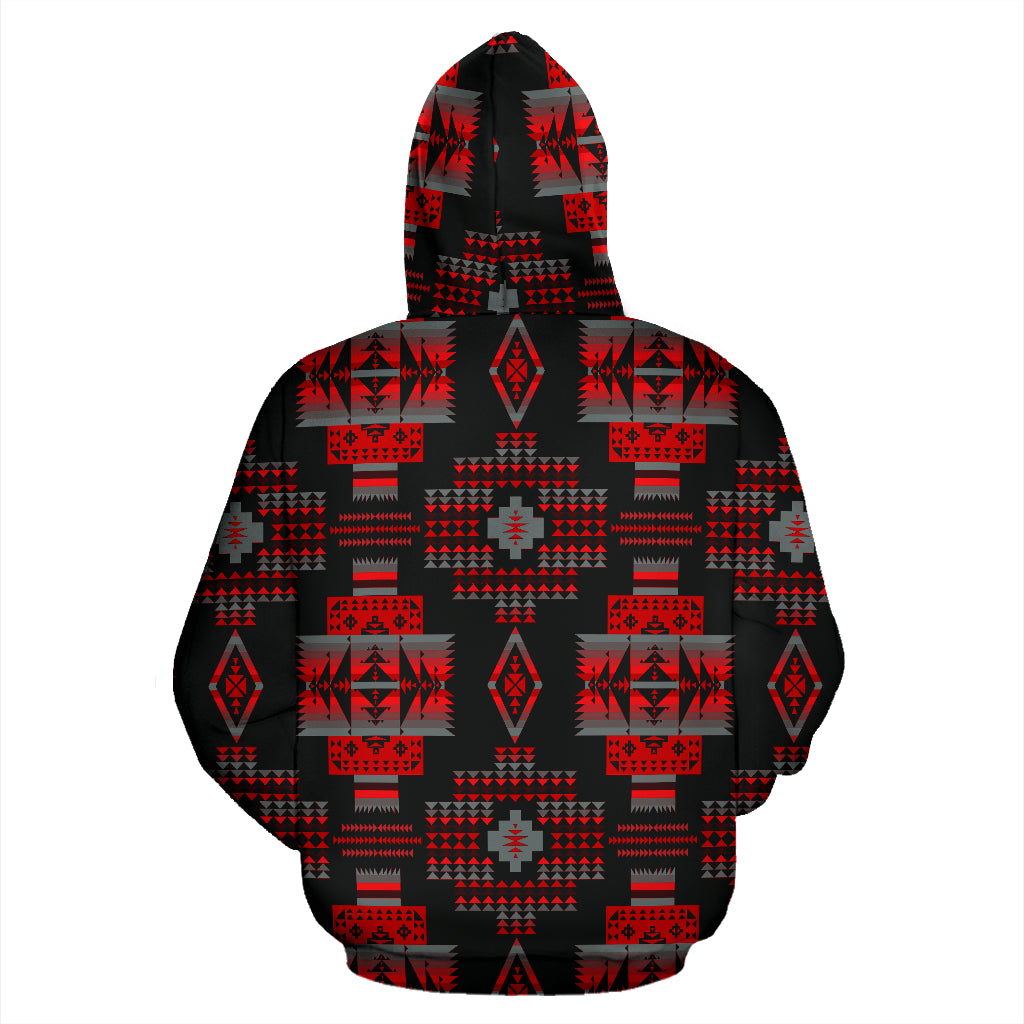 Sokapy Rosso  - Felpa Unisex con Cappuccio e Zip -