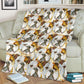 Bulldog ad Acquarello - Coperta in Pile -