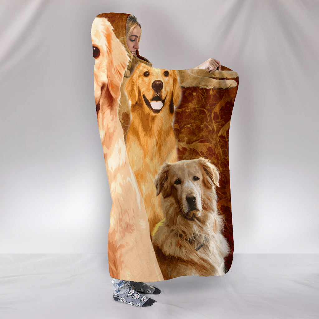 Golden Retriever - Coperta con cappuccio -