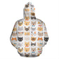 Gatti e smorfie - Felpa  Unisex con Cappuccio -
