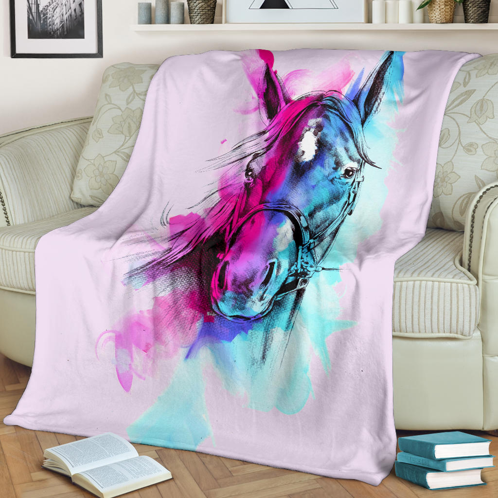 Cavallo ad Olio  - Coperta in Pile -
