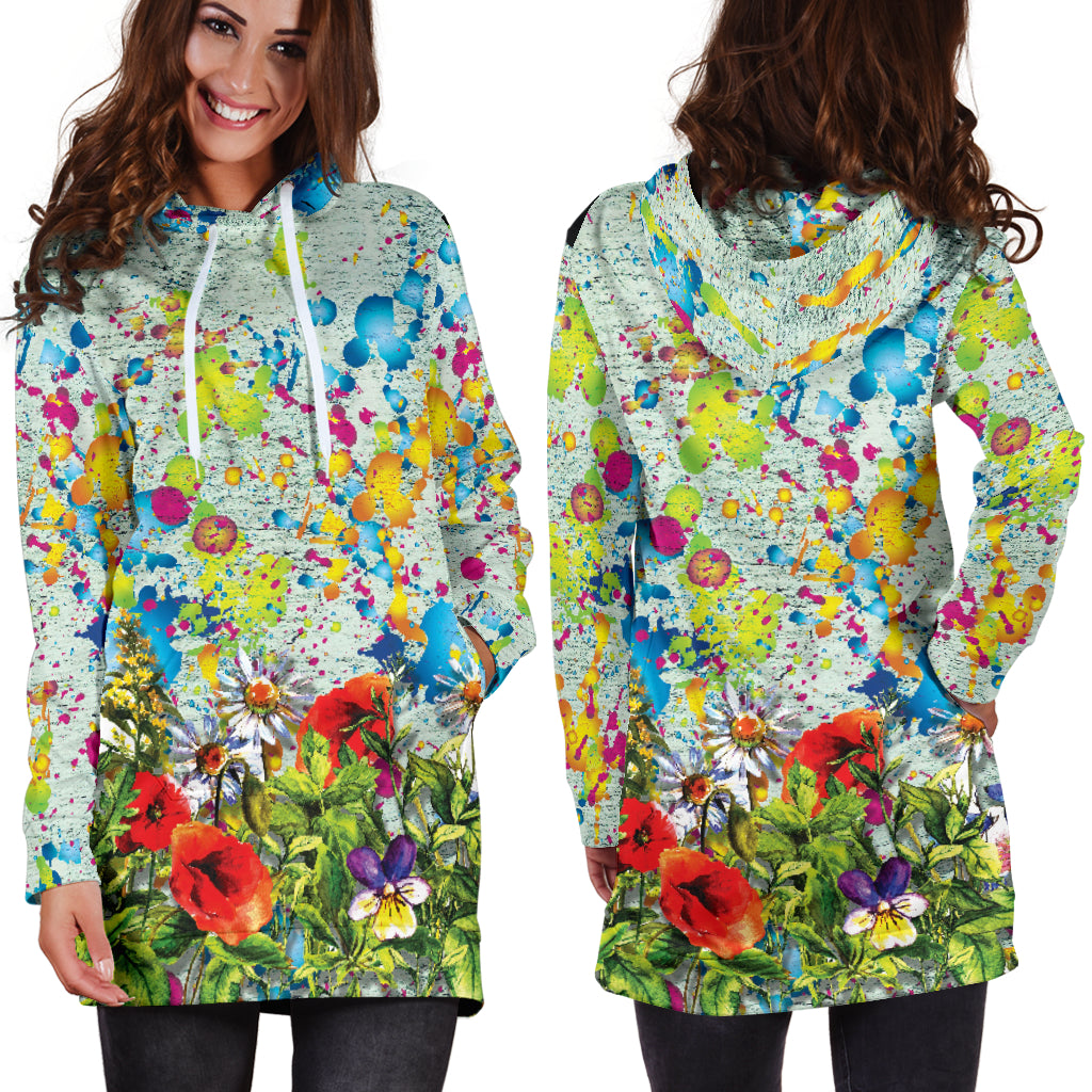 Fiori e Colori - Felpa a Vestito -