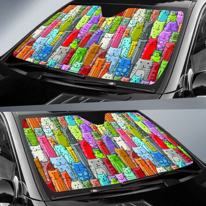 Gatti Colorati - Parasole Auto -