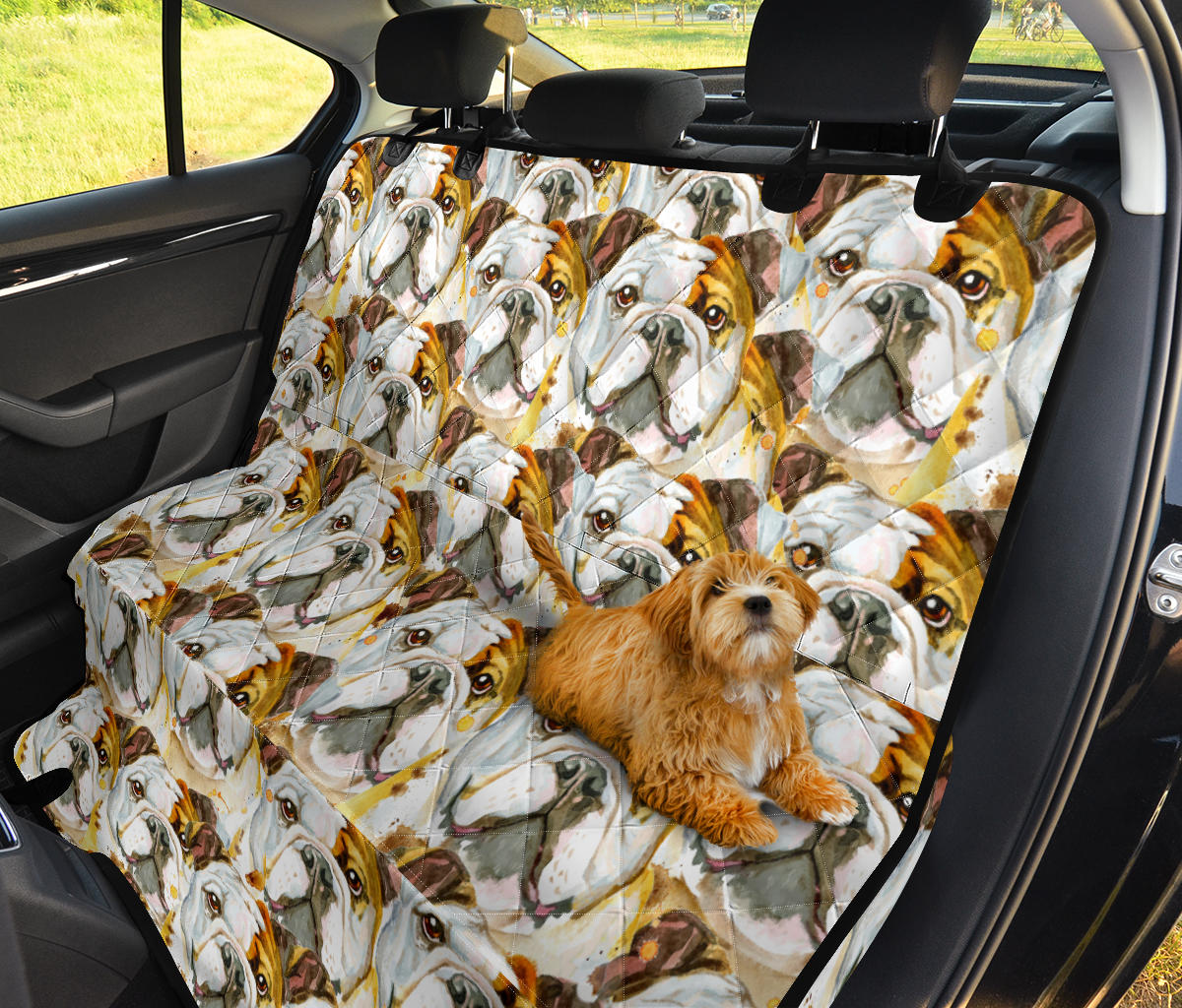 Bulldog ad Acquarello - Coprisedile Auto per Amici a 4 Zampe -
