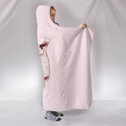 Grumpy Cat Hooded Blanket