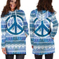 Hippie Peace Blu - Felpa a Vestito -