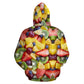 Frutta- Felpa  Unisex con Cappucio -