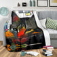 Gatto e Arte 2 - Coperta in Pile -