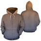 Stampa Topografica - Felpa Unisex con Cappuccio e Zip -