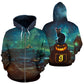 Halloween - Felpa  Unisex con Cappuccio e Zip -