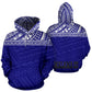 Astratto Blu - Felpa  Unisex con Cappuccio -