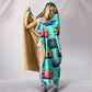 Vita in Caravan ( Azzurro ) - Coperta con Cappuccio -