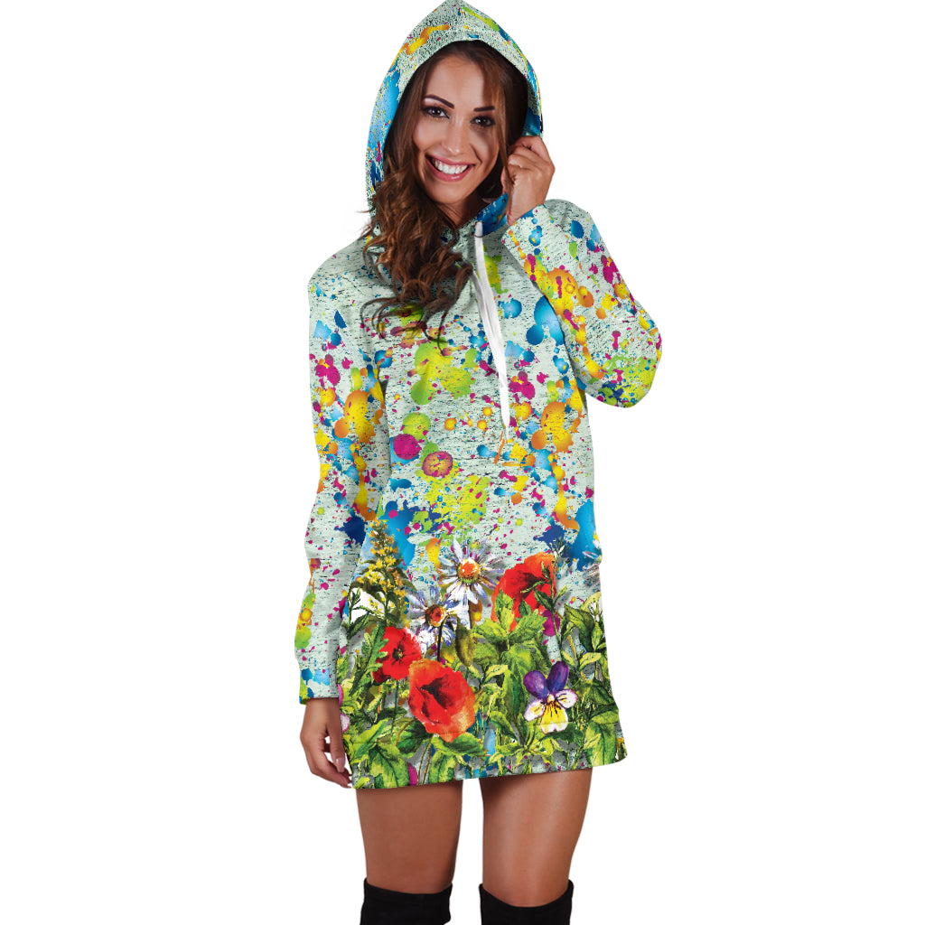 Fiori e Colori - Felpa a Vestito -