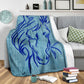 Cavallo Blu - Coperta in Pile -