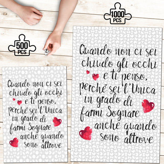 Quando non ci sei ...per Lei - Puzzle 500/1000 pz. -