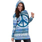 Hippie Peace Blu - Felpa a Vestito -