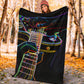 Chitarra e Nero - Coperta in Pile -
