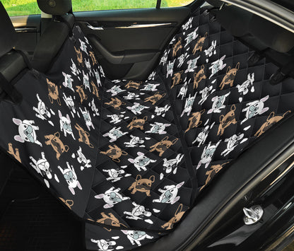 Piccoli Bulldog/ Nero - Coprisedile Auto per Amici a 4 Zampe -
