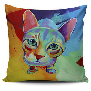 Gatto e colori - Fodera per Cuscini -