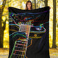 Chitarra e Nero - Coperta in Pile -
