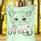 Meow - Coperta in Pile/Verde -