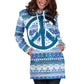 Hippie Peace Blu - Felpa a Vestito -
