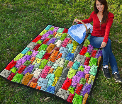 Gatti Colorati - Trapunta -