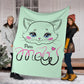 Meow - Coperta in Pile/Verde -