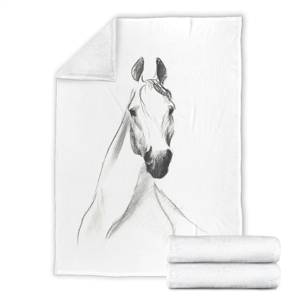 Cavallo a Matita - Coperta in Pile -